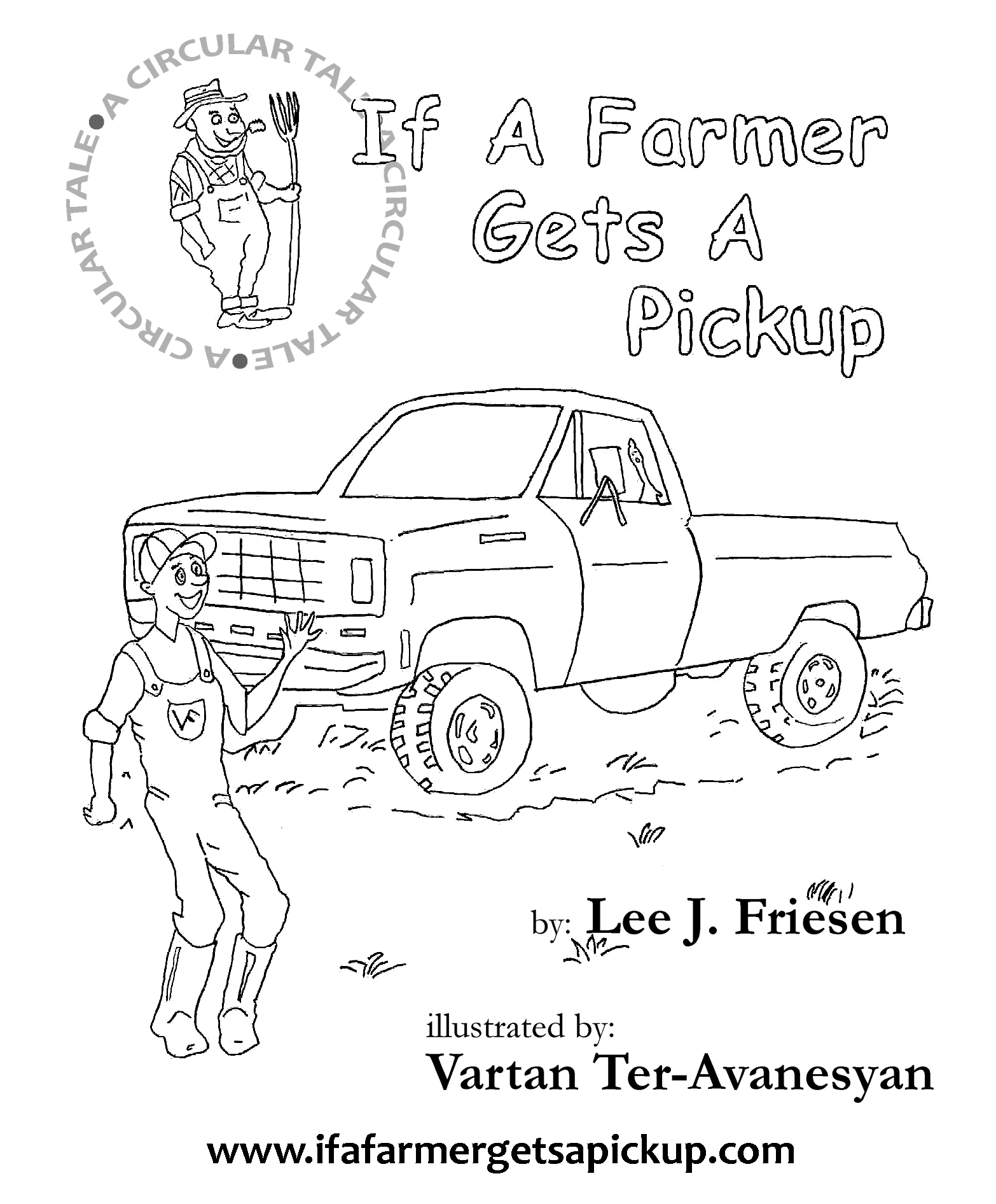 If A Farmer Gets A Pickup coloring page Cover of Book